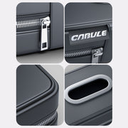 Car Sunshade Board Seat Back Tissue Box Multi-functional Elastic Belt Leather Paper Box(Black)