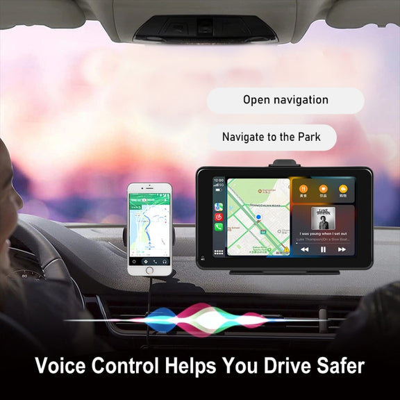 A3135 7 Inches HD Wired Smart Screen With Wireless CarPlay + Android Auto + Android Without Camera