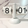 HY-F001 Auto-turning Balance-shaped Clock Home Decorative Flop Clock, Spec: Single (Full White) - Novelty Clock by PMc TechLife | Online Shopping South Africa | PMc TechLife | Buy Now Pay Later Mobicred