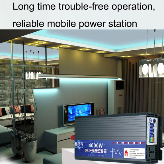 XINBOKE High Power Household Car Sine Wave Inverter 60V 2000W To 220V 1000W(Single Display)