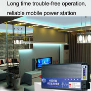 XINBOKE High Power Household Car Sine Wave Inverter 24V 3000W To 220V 1500W(LCD Display)
