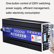 XINBOKE High Power Household Car Sine Wave Inverter 60V 5500W To 220V 2500W(LCD Display)