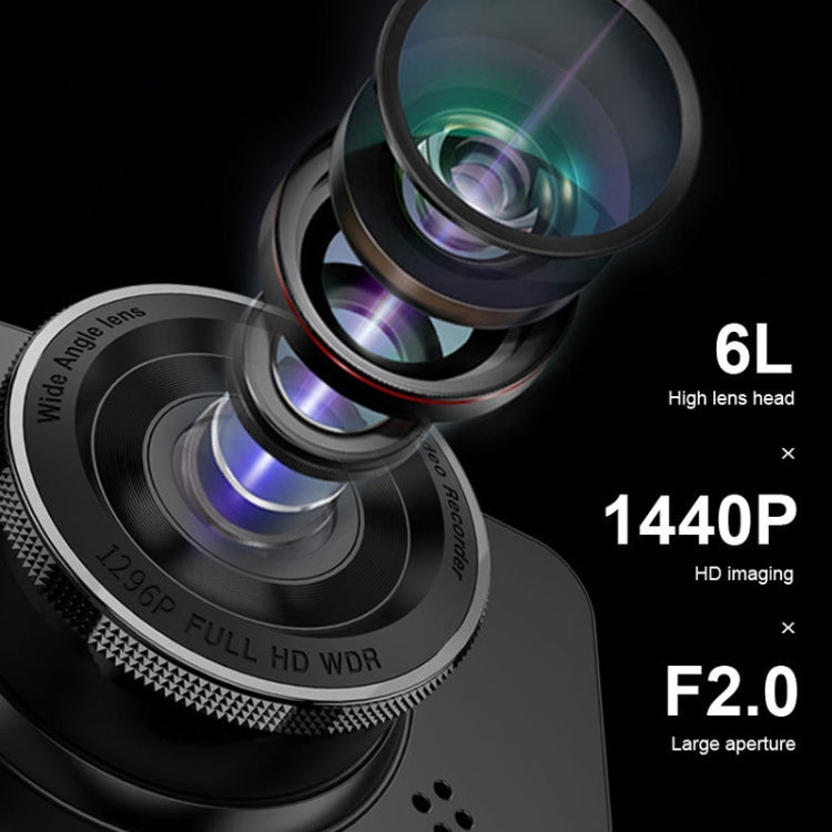 L601 HD Night Vision Electronics Dog Reversing Image Driving Recorder, Style: WIFI Version(Double Recorded)