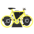 HY-F087 Retro Bicycle Shape Automatic Flip Home Decorative Turning Clock(Yellow) - Novelty Clock by PMC TechLife | Online Shopping South Africa | PMC TechLife | Buy Now Pay Later Mobicred
