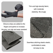 Arthritis Rehabilitation Silicone Non-slip Cycling Half Finger Gloves, Size: XL(Gray)