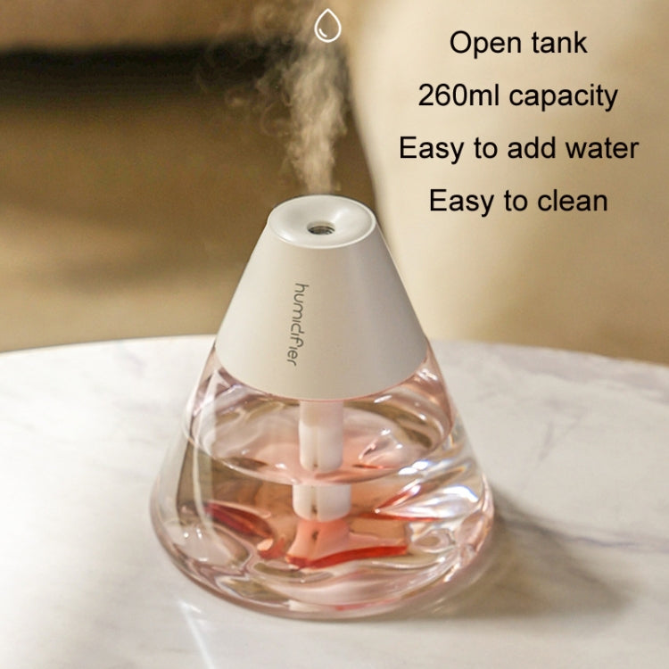 Household Desktop Mini Volcano Humidifier Air Purifier(Black)
