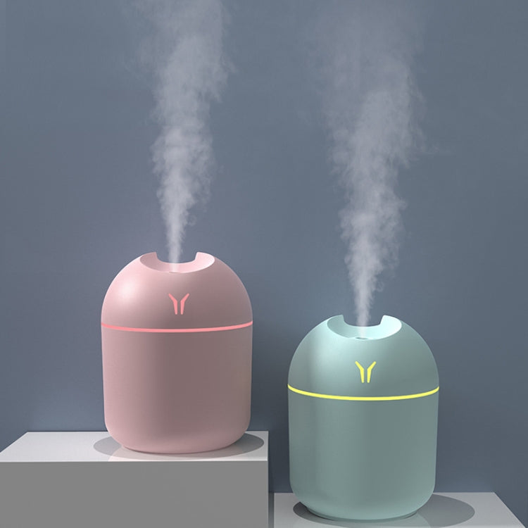 USB Mini Desktop Colorful Night Light Car Humidifier, Spec: 250ml (Y-Pink)