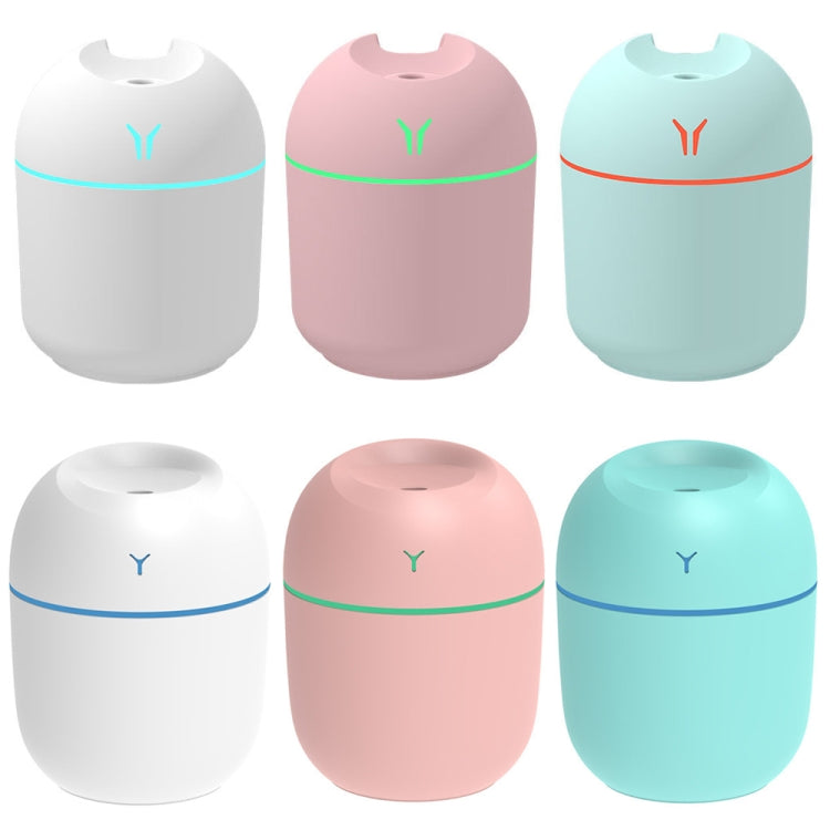 USB Mini Desktop Colorful Night Light Car Humidifier, Spec: 220ml (Y2-White)