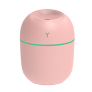 USB Mini Desktop Colorful Night Light Car Humidifier, Spec: 220ml (Y2-Pink)