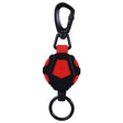 Telescopic High Resilience Steel Wire Rope Metal Anti-theft Buckle(Quick Release Ring Black Red) - Hooks by PMC TechLife | Online Shopping South Africa | PMC TechLife | Buy Now Pay Later Mobicred