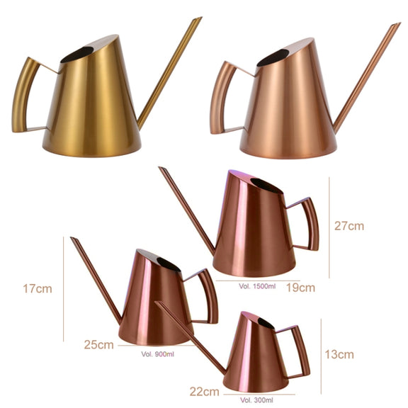 Household Gardening Stainless Steel Long Spout Watering Pot, Size: 900ML(Gold)