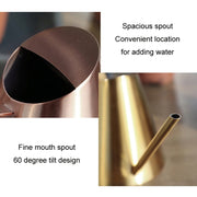 Household Gardening Stainless Steel Long Spout Watering Pot, Size: 900ML(Bronze)