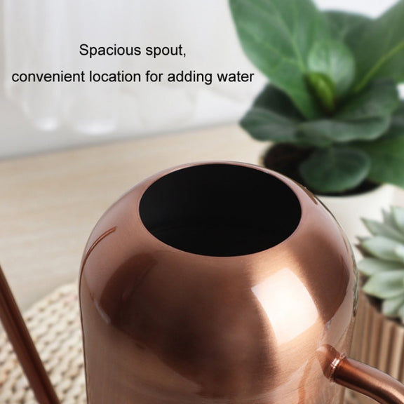 1500ML Household Gardening Stainless Steel Long Spout Heighten Watering Pot, Specification: Ancient Gold
