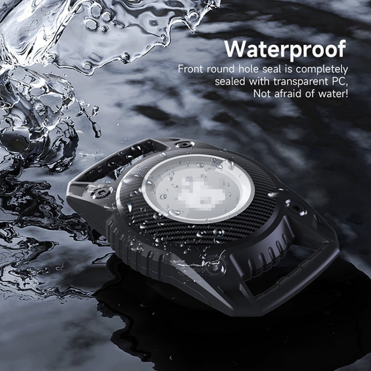 For AirTag Protective Case Three-proof All-inclusive IPX7 Water-resistant Locator Cover(Black)