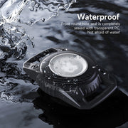 For AirTag Protective Case Three-proof All-inclusive IPX7 Water-resistant Locator Cover(Black)