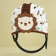Soft Baby Helmet Safety Hat Toddler Anti-collision Protective Hat for Baby Walking(Lion Brown)