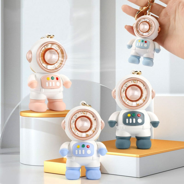6092 Cartoon Astronaut Fan With Lanyard Portable Mini USB Charging Fan(Dark Gray)
