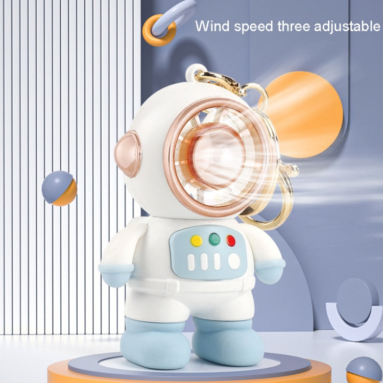6092 Cartoon Astronaut Fan With Lanyard Portable Mini USB Charging Fan(Dark Gray)