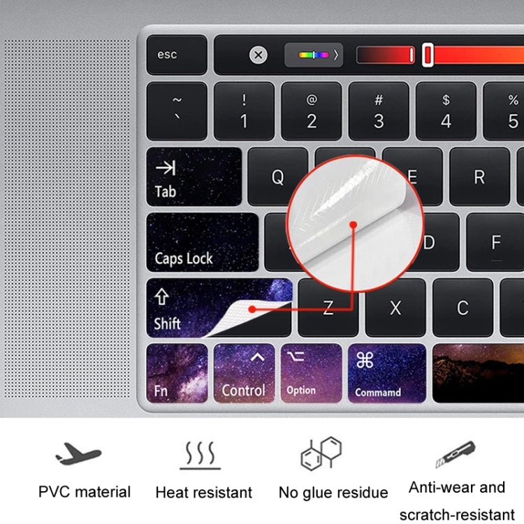 for Macbook Air 13.3 inch 5pcs Laptop Keyboard PVC Sticker(Mountain)