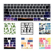 for Macbook Air 13.3 inch 5pcs Laptop Keyboard PVC Sticker(Wave)