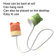 KD201 Portable Lamp Hanging Neck Reading LED Night Light, Style: Little Deer (Blue+Brown)