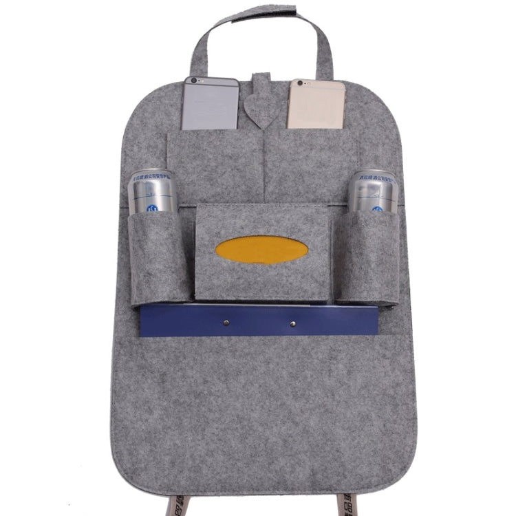 Car Multifunctional Seat Back Storage Hanging Bag, Size: 40x56cm(Light Grey)