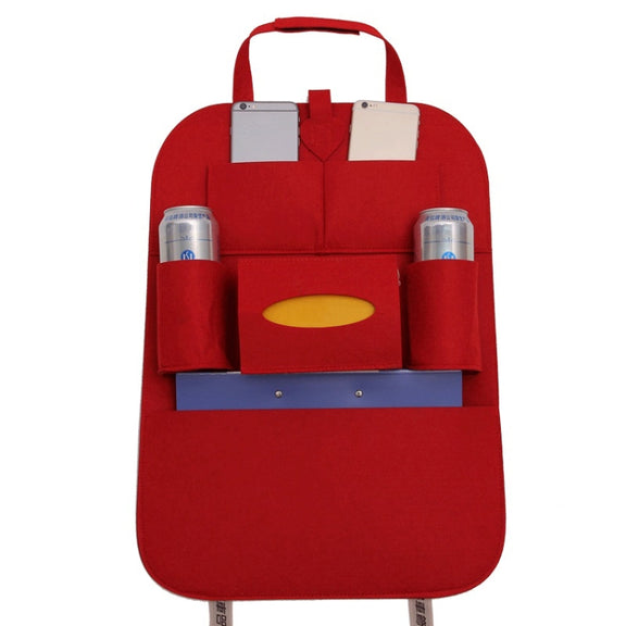 Car Multifunctional Seat Back Storage Hanging Bag, Size: 40x56cm(Red)