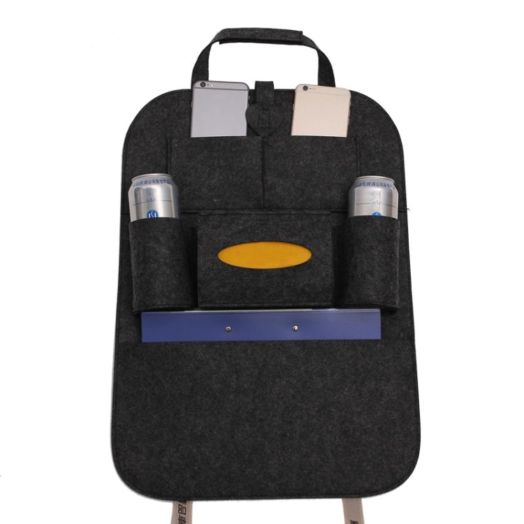 Car Multifunctional Seat Back Storage Hanging Bag, Size: 40x56cm(Dark Gray)