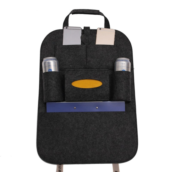 Car Multifunctional Seat Back Storage Hanging Bag, Size: 40x56cm(Dark Gray)