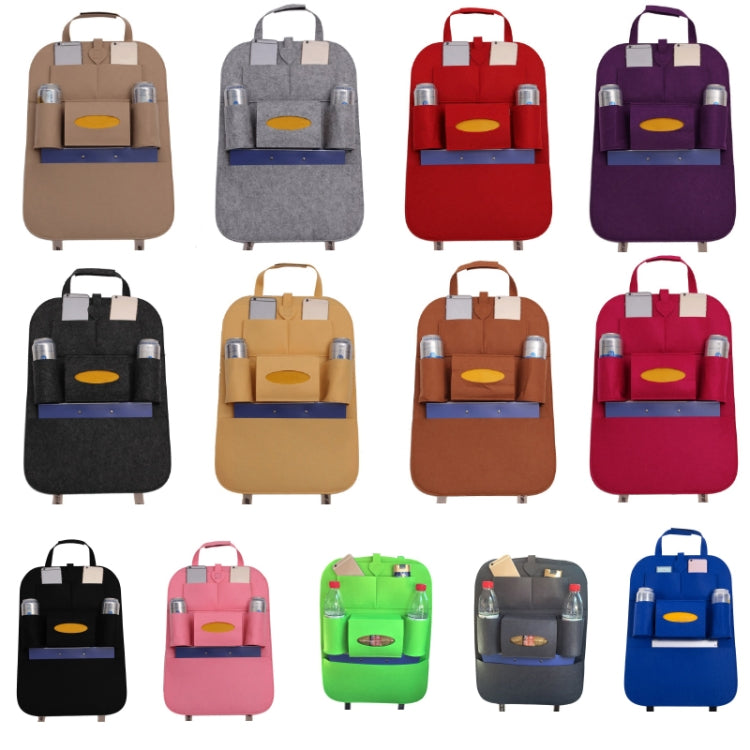 Car Multifunctional Seat Back Storage Hanging Bag, Size: 40x56cm(Dark Gray)