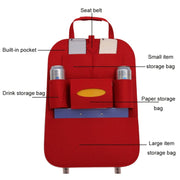 Car Multifunctional Seat Back Storage Hanging Bag, Size: 40x56cm(Cream Color)