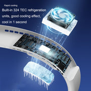 F63 Semiconductor Cooling Hanging Neck Fan USB Silent Outdoor Mini Fan(White)