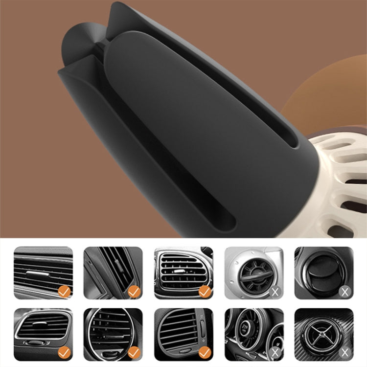 ICARER FAMILY AK-20 Car Pilot-Shaped Air-Conditioning Outlet Decorative Ornaments Aromatherapy(Black)