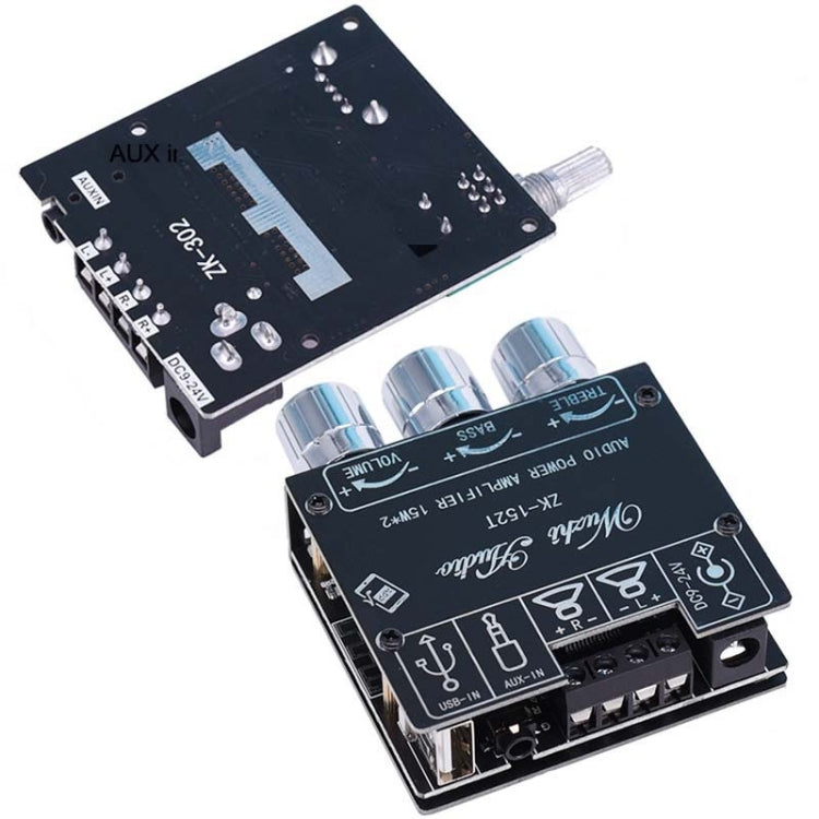 ZK-302 Mini Bluetooth 5.1 Receiving Audio Module With Power Amplifier Digital D Stereo Dual Channel