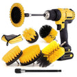 8 In 1 Electric Drill Crevice Cleaning Brush Car Wash Tool Set, Size: B Model(Yellow) - Car washing supplies by PMC TechLife | Online Shopping South Africa | PMC TechLife | Buy Now Pay Later Mobicred