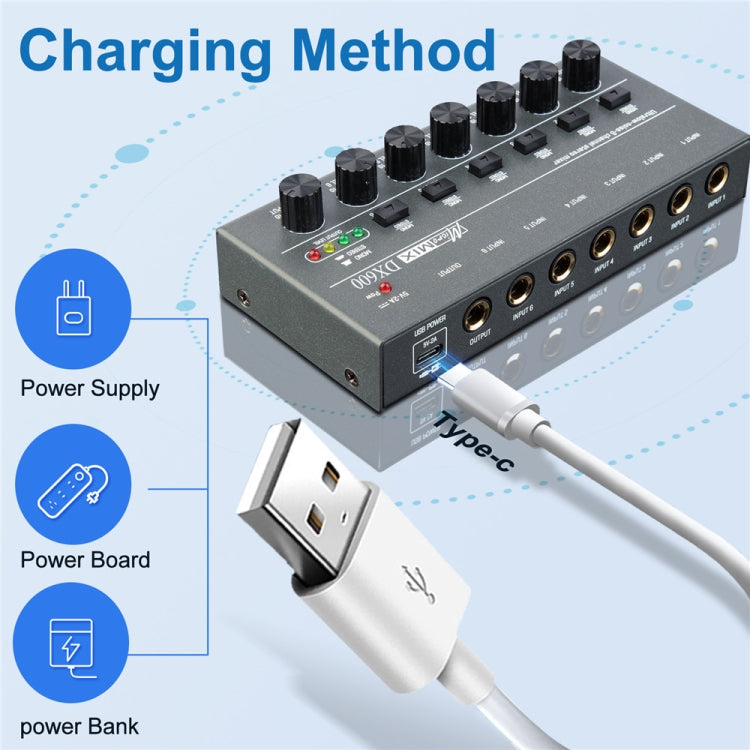 8 Way Mixer With Single Channel Stereo Switching Mini Signal Hybrid Small Audio