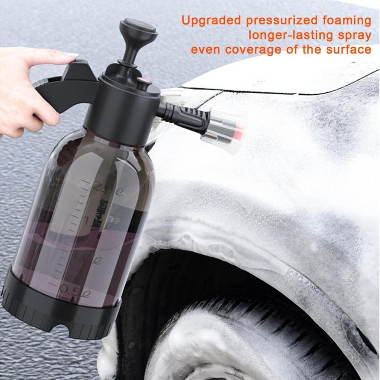 2L Foam Sprayer Pressure Spray Bottle for Car Washing Plants Watering Fertilizing(Black)
