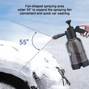 2L Foam Sprayer Pressure Spray Bottle for Car Washing Plants Watering Fertilizing(Black)