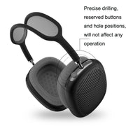 T2 For Apple AirPods Max 1pair Bluetooth Headset Anti-Fall Silicone Protective Case(Black)