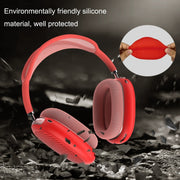 T2 For Apple AirPods Max 1pair Bluetooth Headset Anti-Fall Silicone Protective Case(Red)