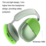 T2 For Apple AirPods Max 1pair Bluetooth Headset Anti-Fall Silicone Protective Case(Luminous Green)