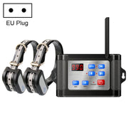 Outdoor Wireless Electronic Pet Fence Night Reflective Collar, Specification: One for Two(EU Plug)