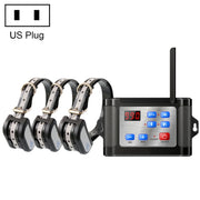 Outdoor Wireless Electronic Pet Fence Night Reflective Collar, Specification: One for  Three(US Plug)