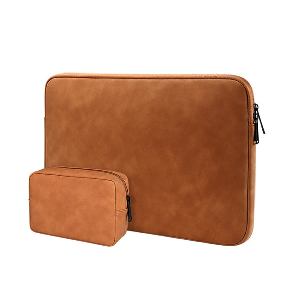 ND12 Lambskin Laptop Lightweight Water-resistant Sleeve Bag, Size: 13.3 inches(Yellow with Bag)