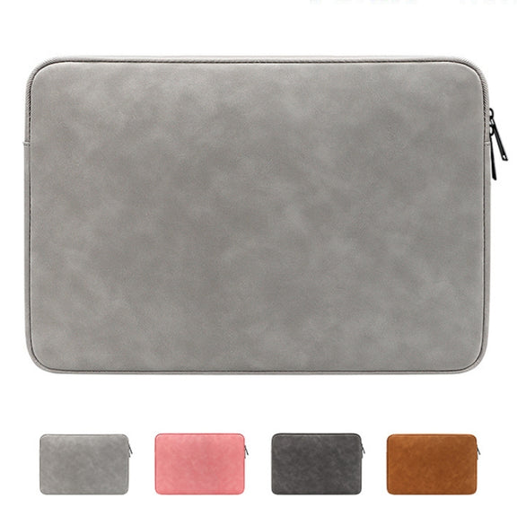 ND12 Lambskin Laptop Lightweight Water-resistant Sleeve Bag, Size: 13.3 inches(Deep Gray with Bag)