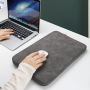 ND12 Lambskin Laptop Lightweight Water-resistant Sleeve Bag, Size: 13.3 inches(Deep Gray with Bag)