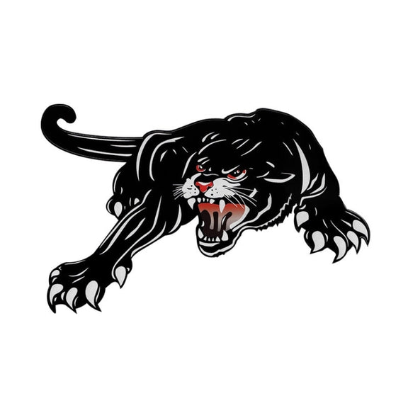 2pcs Colorful Black Panther Car Hood Door Reflective Sticker(Head Towards The Left)