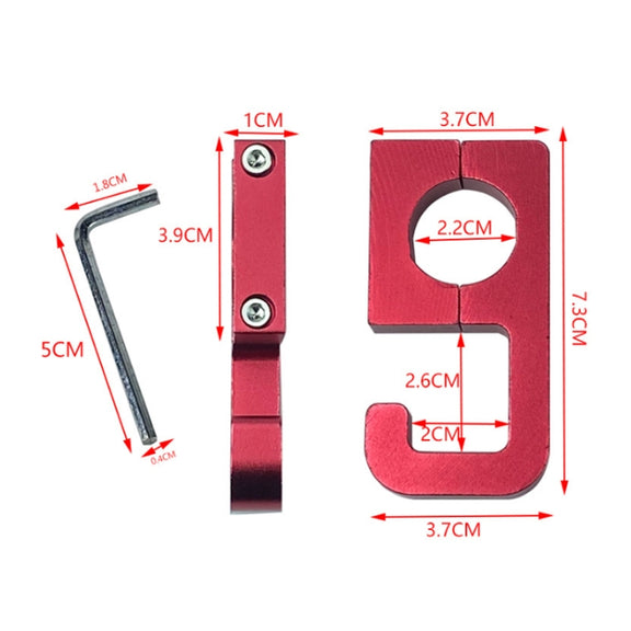 2pcs Motorcycle Type 69 Aluminum Alloy Multifunctional Helmet Hook(Gold)