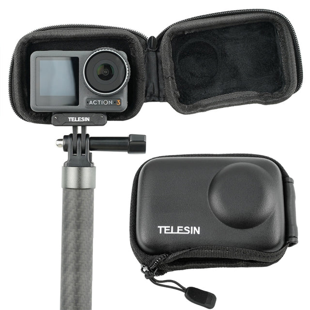 For DJI Osmo Action 3 TELESIN OA-BAG-002 Body Protective Bag Mini Storage Package Camera Accessories(Black)