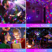 MS-201 USB Magic Ball Star Projection Light Vehicle Car Atmosphere Light Support APP Control(Round)